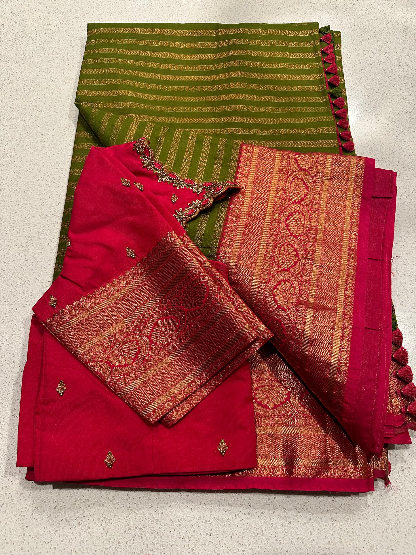 Semi-Kanchi Silk Saree